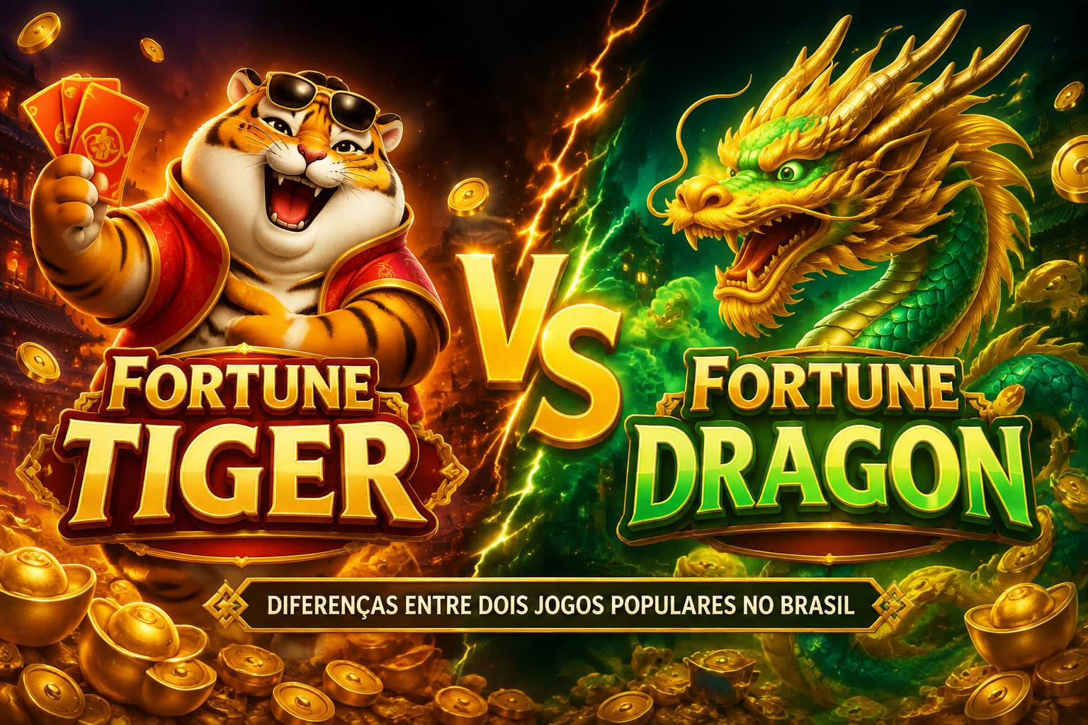 Fortune Dragon vs Fortune Tiger: diferenças entre dois jogos populares no Brasil